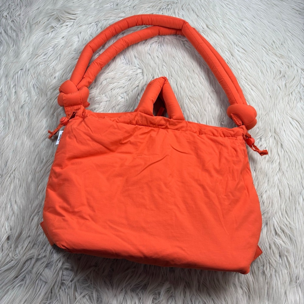 Olend Soft Bag Tote Nylon Coral Orange Dopamine Whimsy Artsy